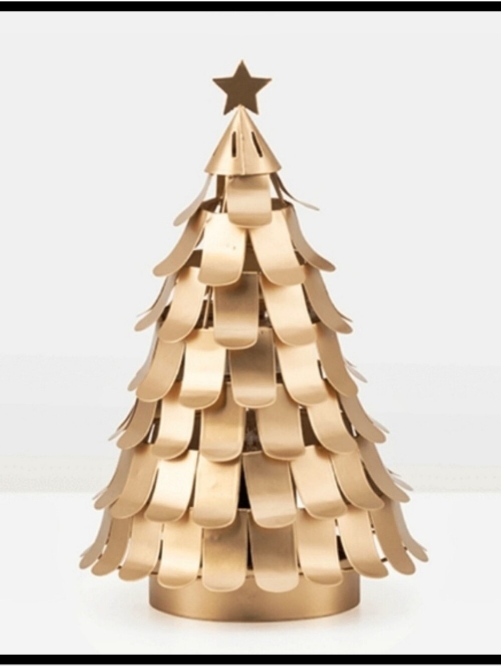 Scentsy Treetop Glisten Wax Warmer Plug In Gold Metal Holiday 2021